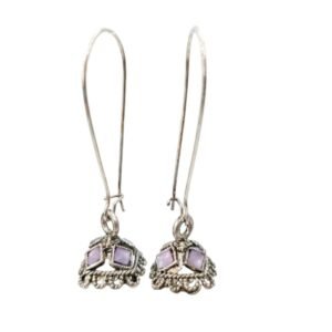 oxidized silver earring jhumka for women
