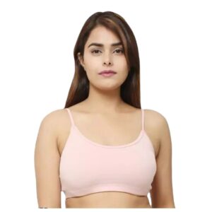 Solid Full Coverage Non-Padded T-shirt Bra Light Pink