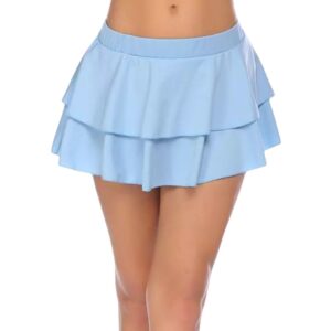 Satin Ruffle Mini Skirt For Girls