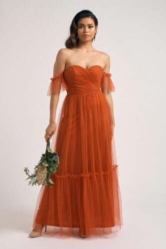 Off-Shoulder Party Gown Online For Women in India